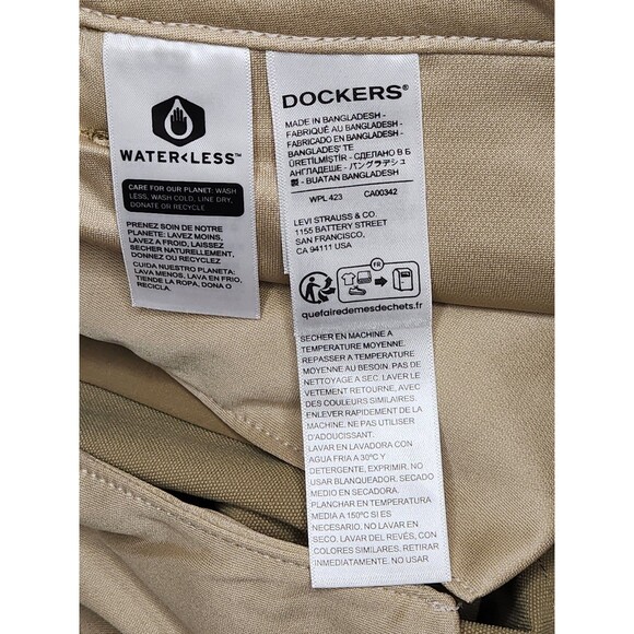 NWT Dockers Go Jean Cut Pants Men's 42x30 Beige Straight Performance Stretch - Picture 6 of 12